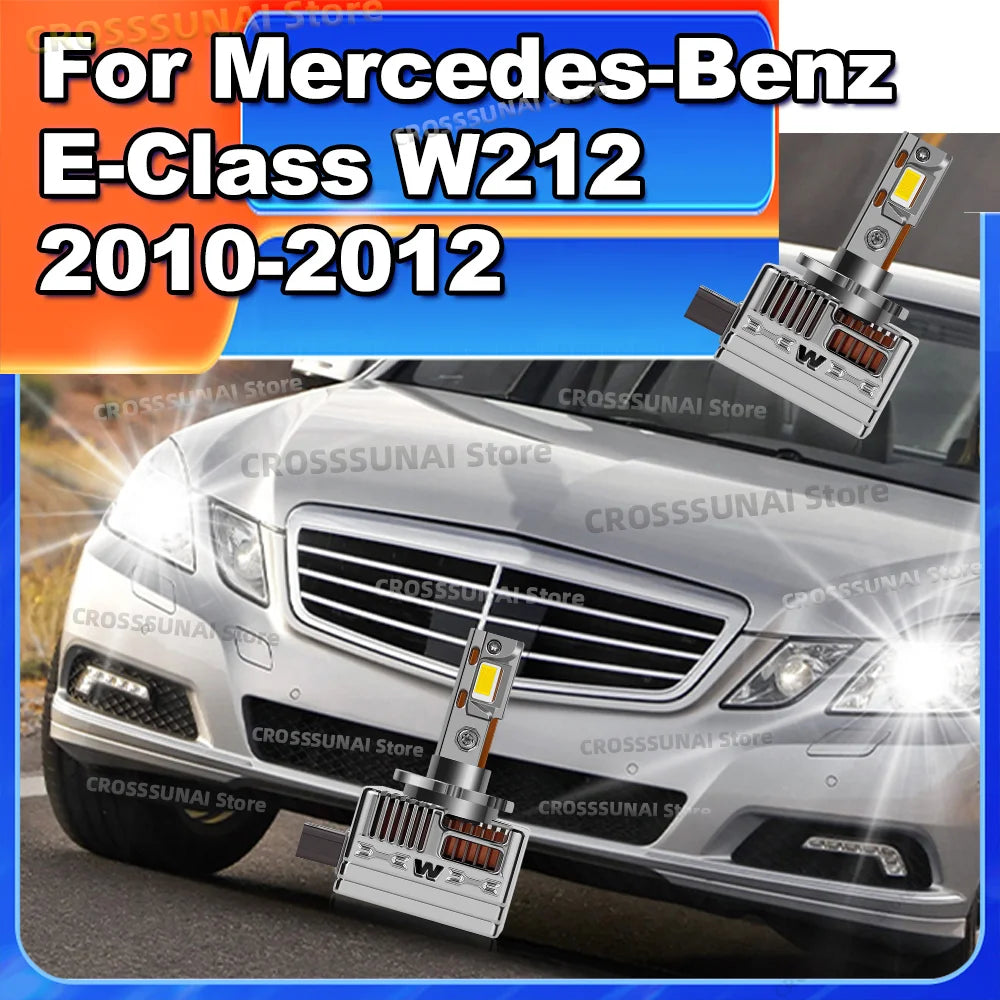 Powerful LED Headlight Bulbs 6000K Plug and Play Replace HID Car Lights For Mercedes Benz