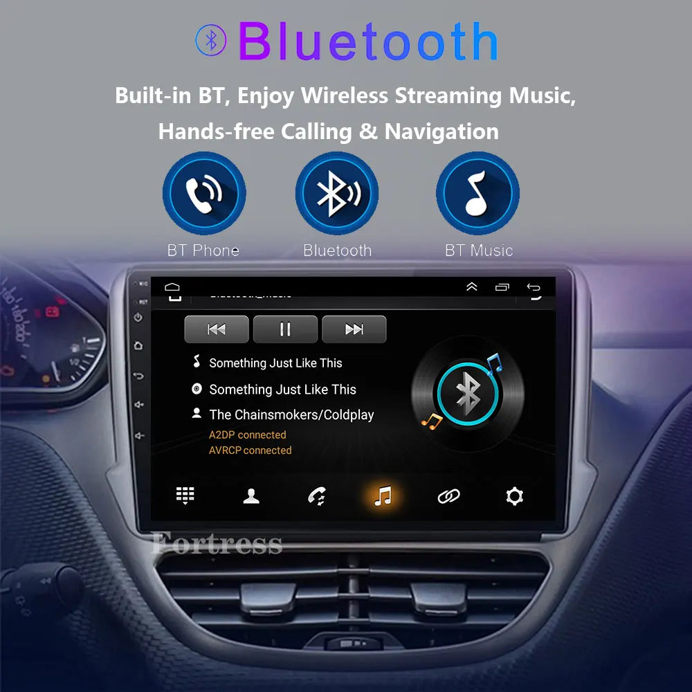 Android 16 Carplay For Peugeot 2008 208 Series 2012-2018 Car Multimedia Navigation GPS Rad