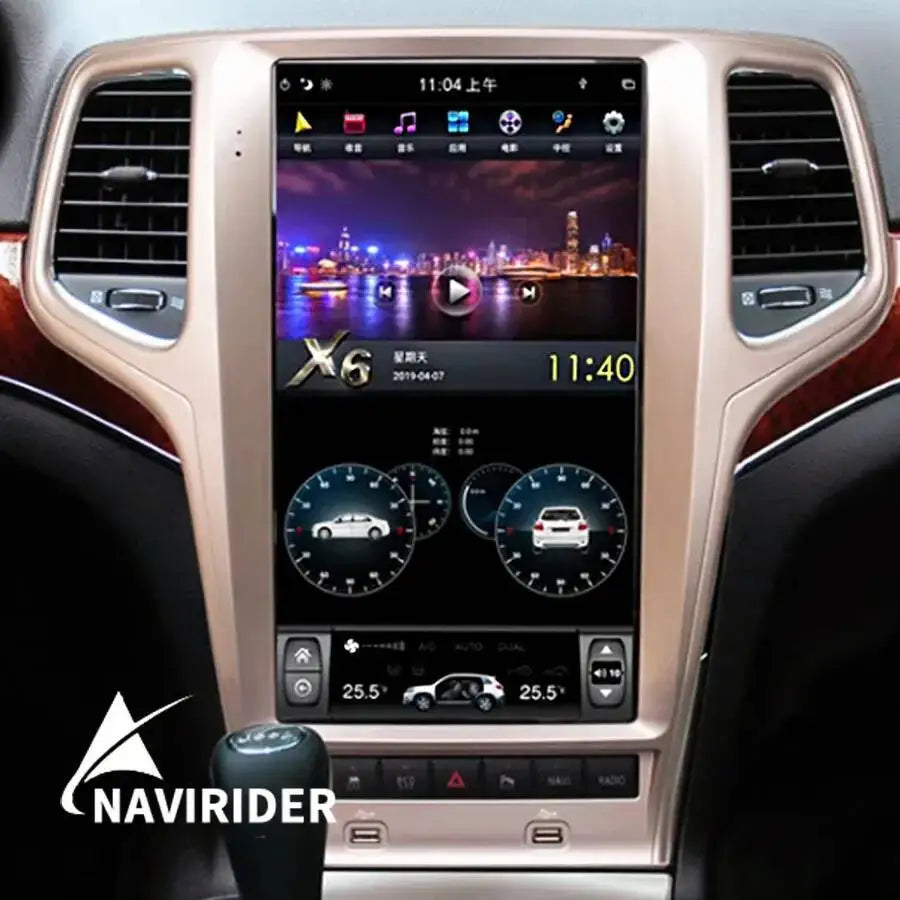 10.4inch/ 13.6 inch For Jeep Grand Cherokee 2014-2019 HD IPS Screen(Black/Golden color) Ca | AUTOKITSHOP