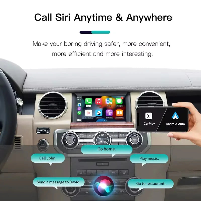 REEIIO Wireless Carplay Android Auto for Jaguar Land Rover Bosch Discovery 4 Aurora Freela