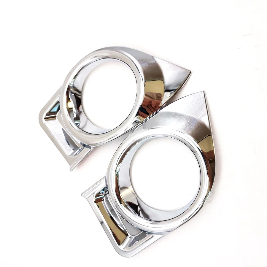 2x Car Chrome Front Fog Light Lamp Cover Trim Kit For 2014-16 Toyota Highlander