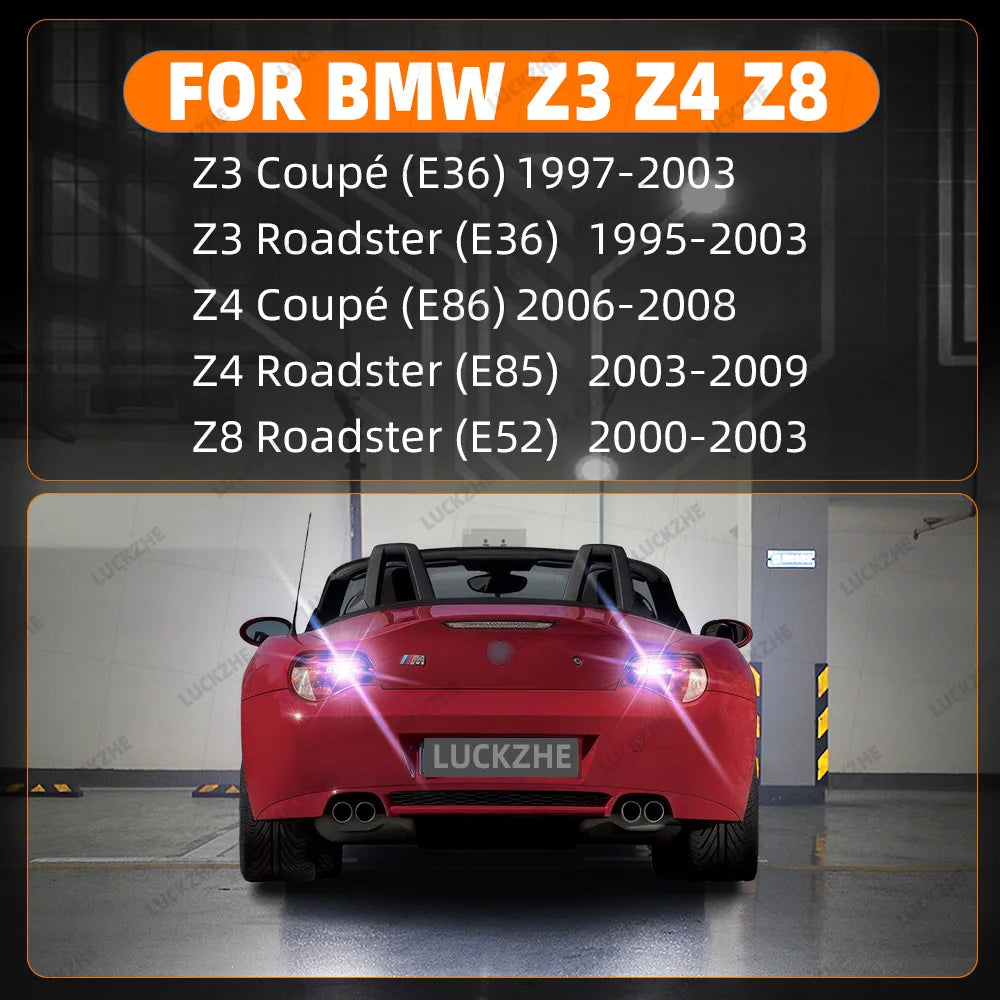 2-Piece LED Interior Light Kit for BMW Z3 E46 Z4 E85 E86 Z8 E52 Car Reversing Light Backup Lamp Back Up 1995-2004 - C...