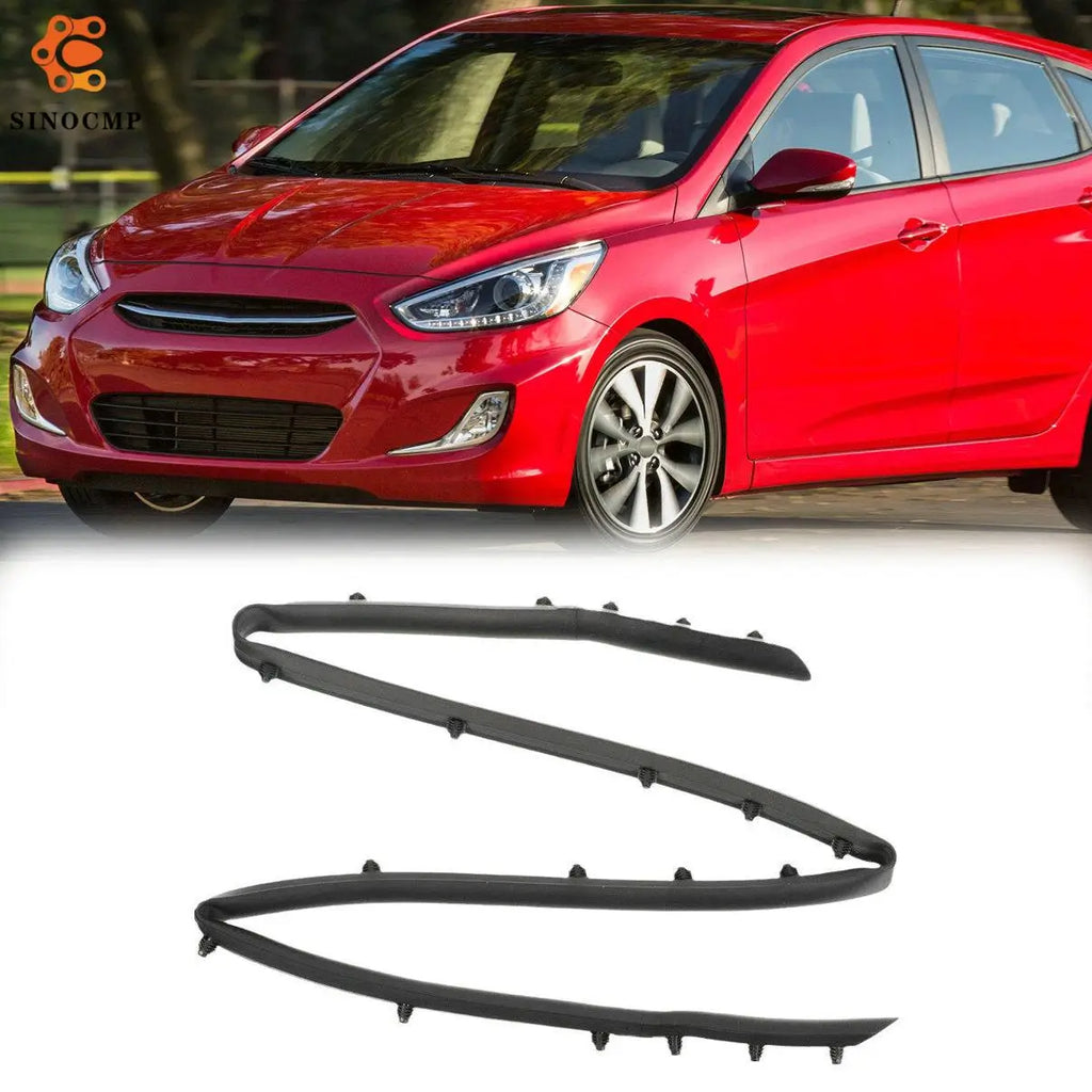 Front Bumper Shield Rubber Seal Strip Trim 86357-1R000 For Hyundai Accent Sedan 2012-2017