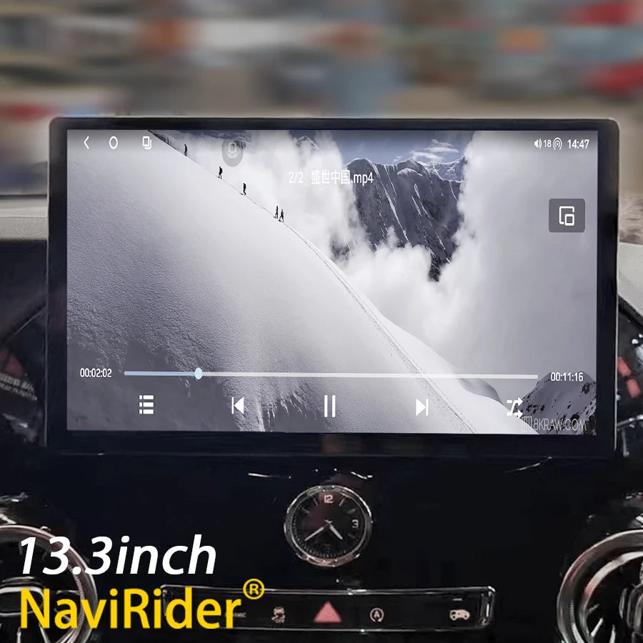 13.3inch Android 14 Screen For Mercedes Benz Vito 116 W447 2016 Stereo GPS Carplay Navigat