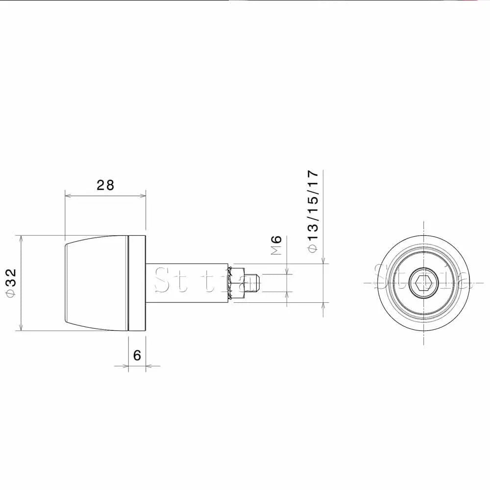 Motorcycle Handle Bar Ends Plug Hand Grips Caps Handlebar Plugs Balancer Fit Duc for V4 V2 2009-2024 - Automotive LED Li