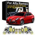 LED Interior Light Kit for Alfa Romeo Giulietta Mito 156 159 147 166 Spider 4C GT Accessories - Canbus Error-Free Bul...
