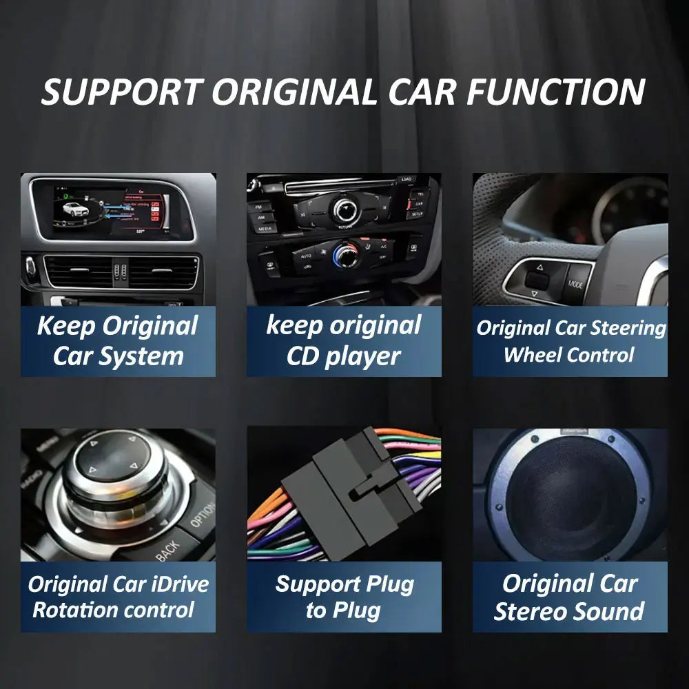 8.8 inch Wireless CarPlay Android 16 For Audi Q5 2008 - 2017 Car Multimedia Radio Navigati