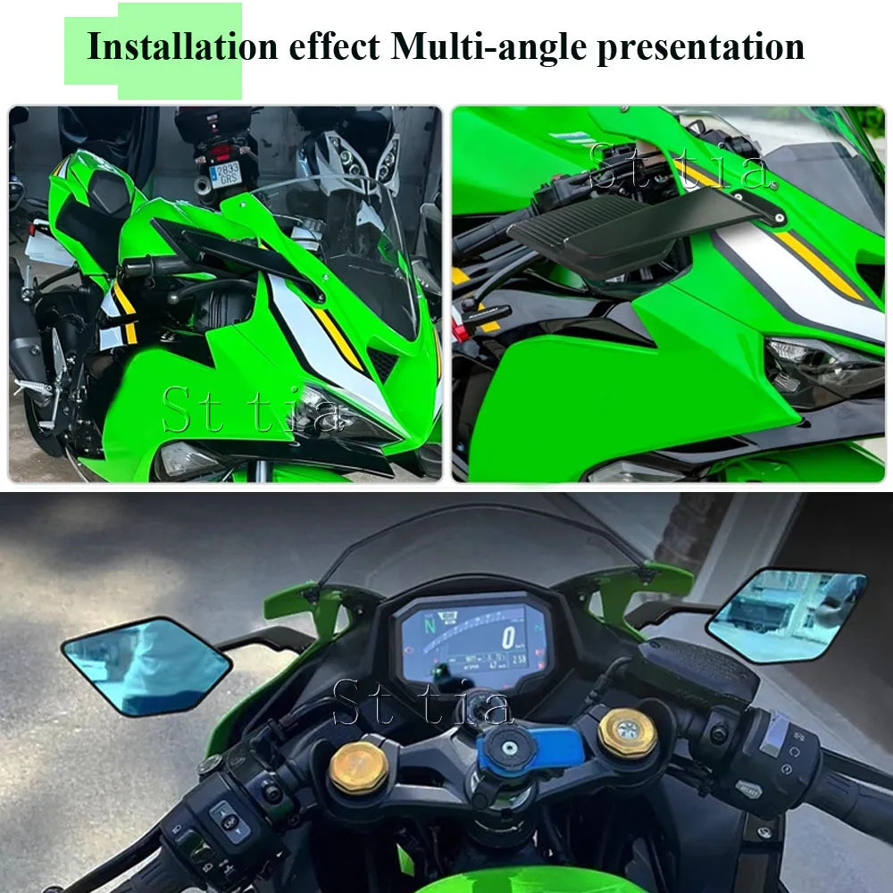 Ninja 636 ZX6R Motorcycle Accessories Rear View Side Mirror For Kawasaki Ninja636 ZX-6R Ninja 63 - Automotive LED Light