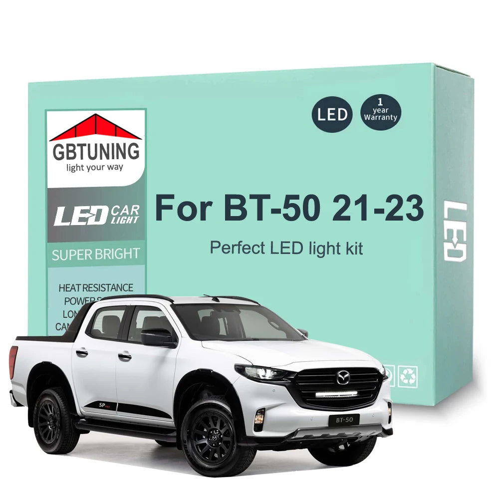 8-Piece LED Interior Light Kit for Mazda BT-50 BT50 - Canbus Error-Free Bulbs | AUTOKITSHOP