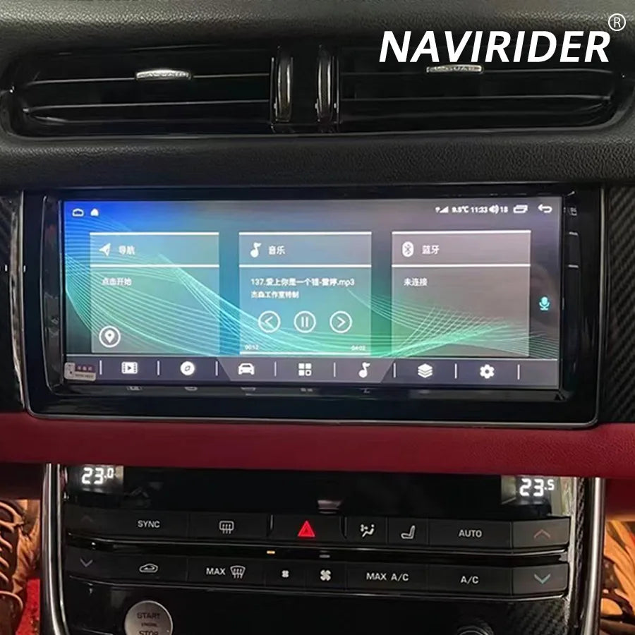10.25" QLED Touch Screen Android Car Stereo GPS Navigation CarPlay Multimedia Video Player