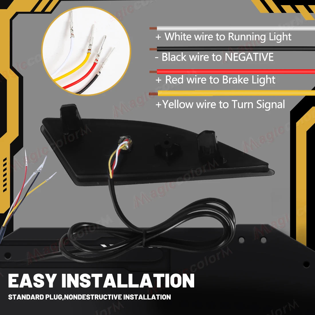 Rear Bumper Reflector Lights For Lexus RX350 RX450h 2020 2021 2022 Driving Dynamic Turn Si | AUTOKITSHOP