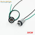 Rockeybright Car OEM 30CM T10 LED Bulb Connector W5W 168 194 Car Lamp Cable Auto Bulb Wire