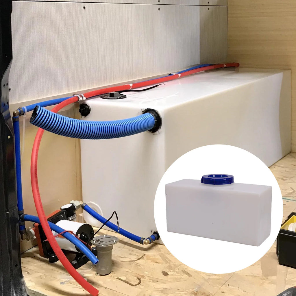 3 Gallons/5 Gallons RV Water Storage Tank Heat Cold Resistant PE Fresh Water Tank for Trailer Bo - Automotive LED Light