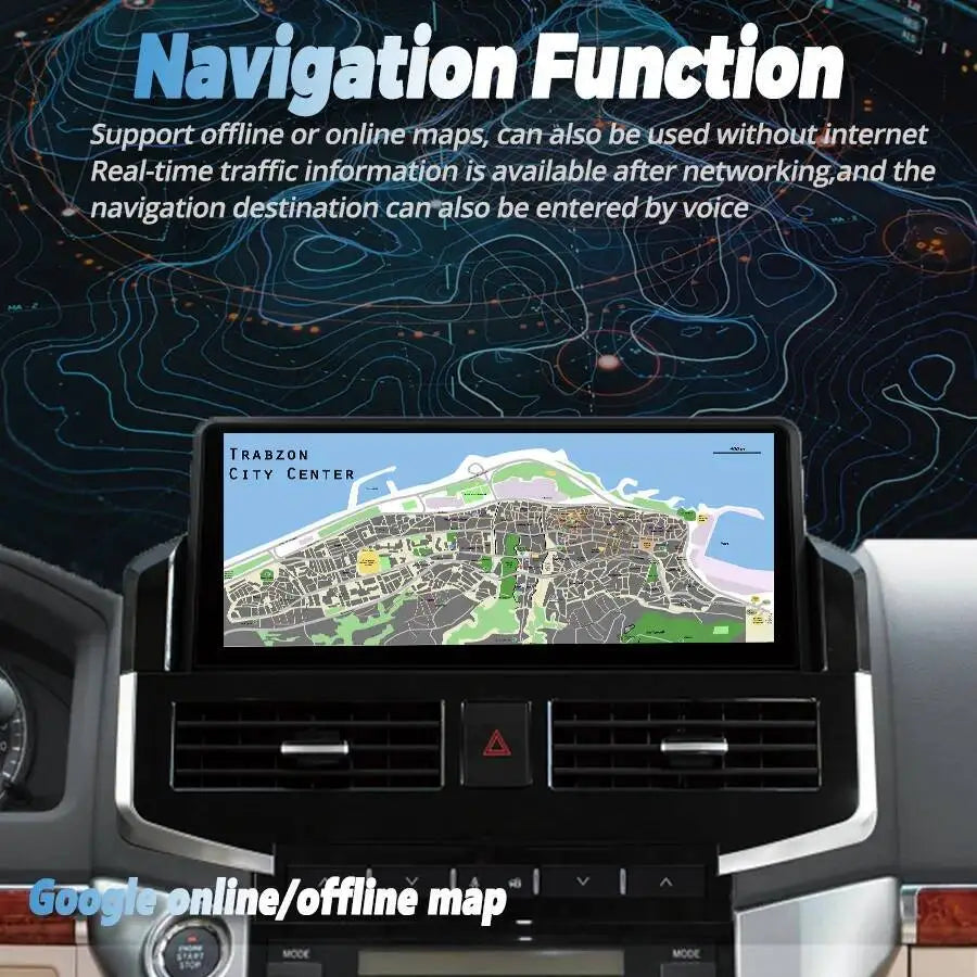 For Toyota Land Cruiser 200 LC200 LC300 2007-2021 Navigation Multimedia Player Head Unit 1 | AUTOKITSHOP