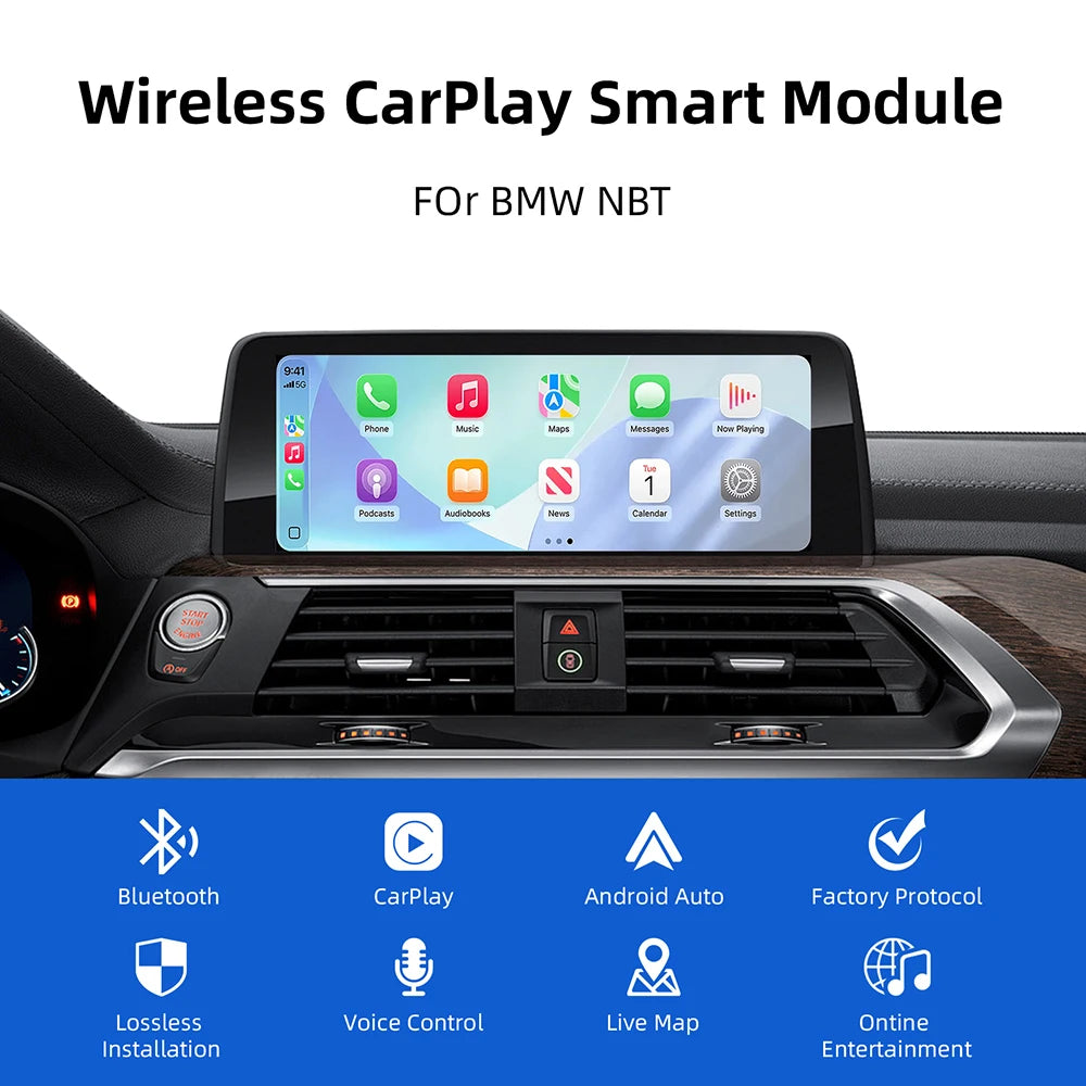 Wireless CarPlay Android for BMW NBT CIC Mini R55 R56 R57 R58 R60 R61 F54 F55 F56 Clubman