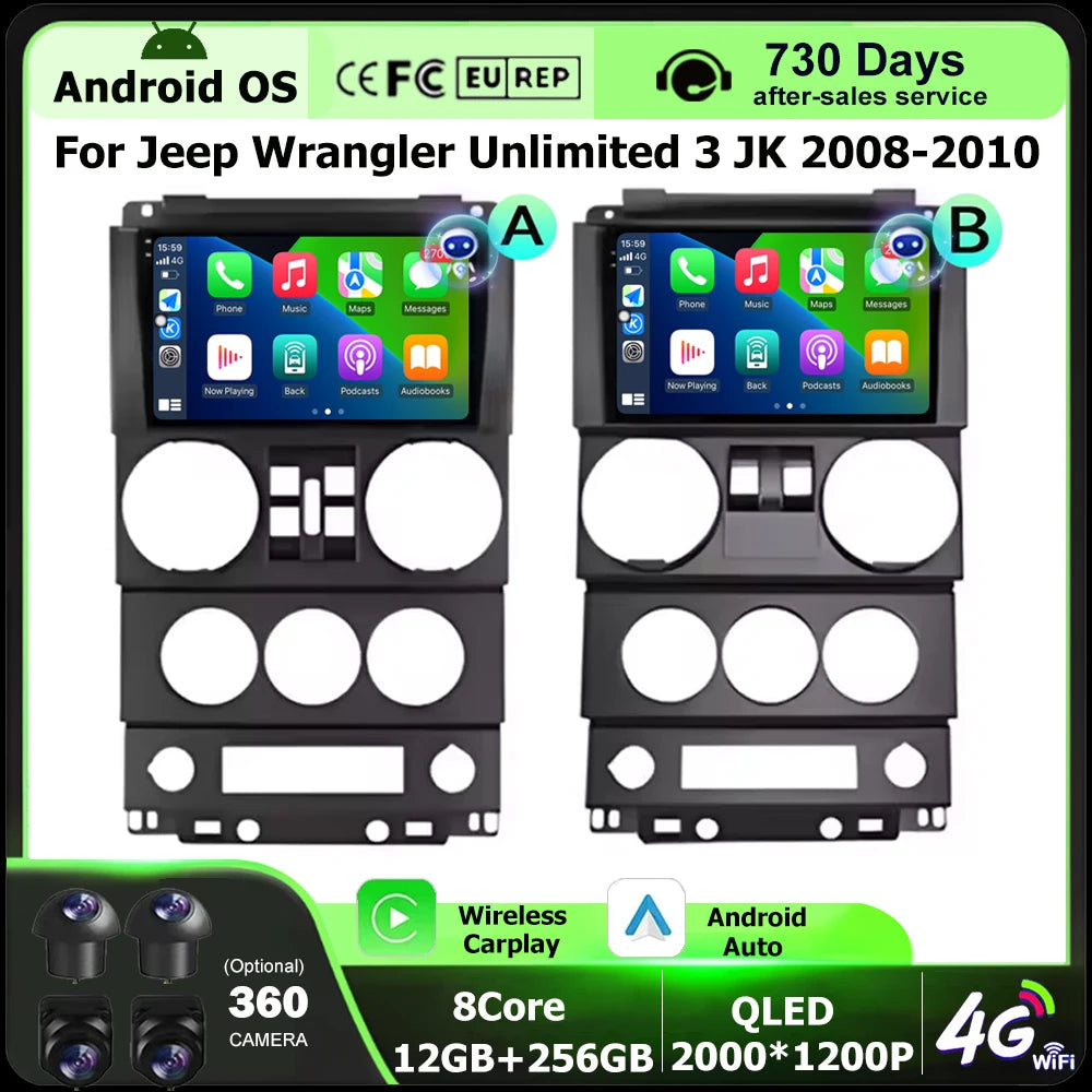 Car Radio Multimedia Video Player GPS Navigation Tools For Jeep Wrangler Unlimited 3 JK 20
