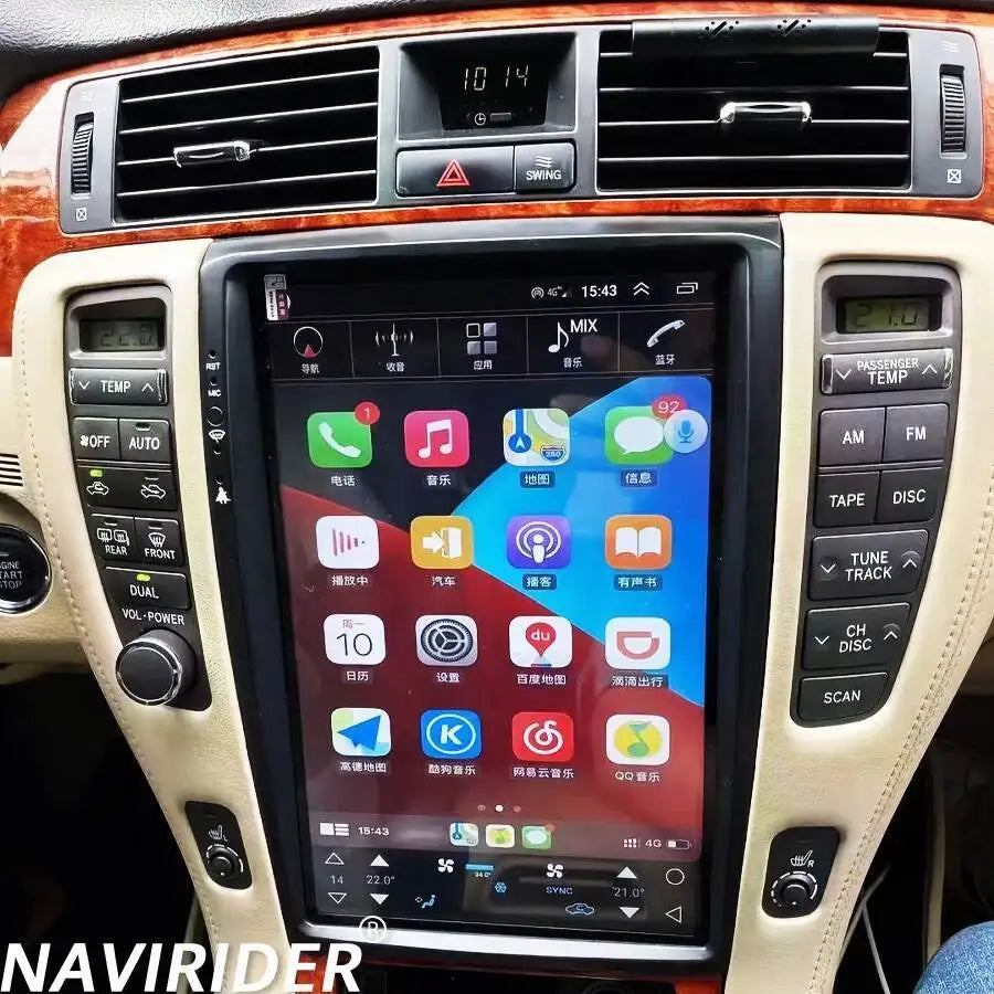 Navi 12.8inch Touch Screen For Toyota CROWN 2005~ 2009 Car Radio Android 14 Stereo GPS 4G