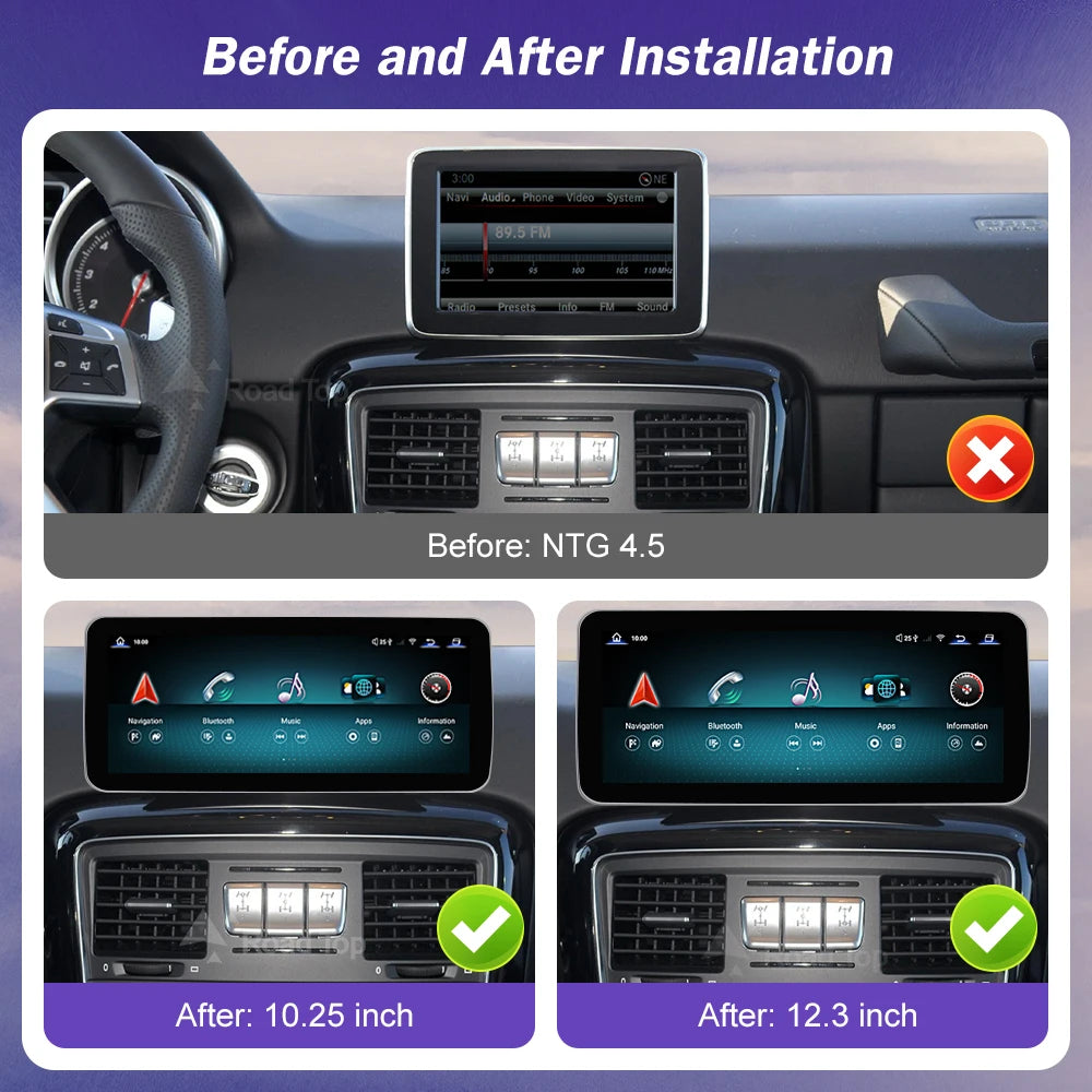 Android 13 Screen for Mercedes-Benz G Class W463 2013-2018 Radio GPS Navigation Bluetooth  | AUTOKITSHOP