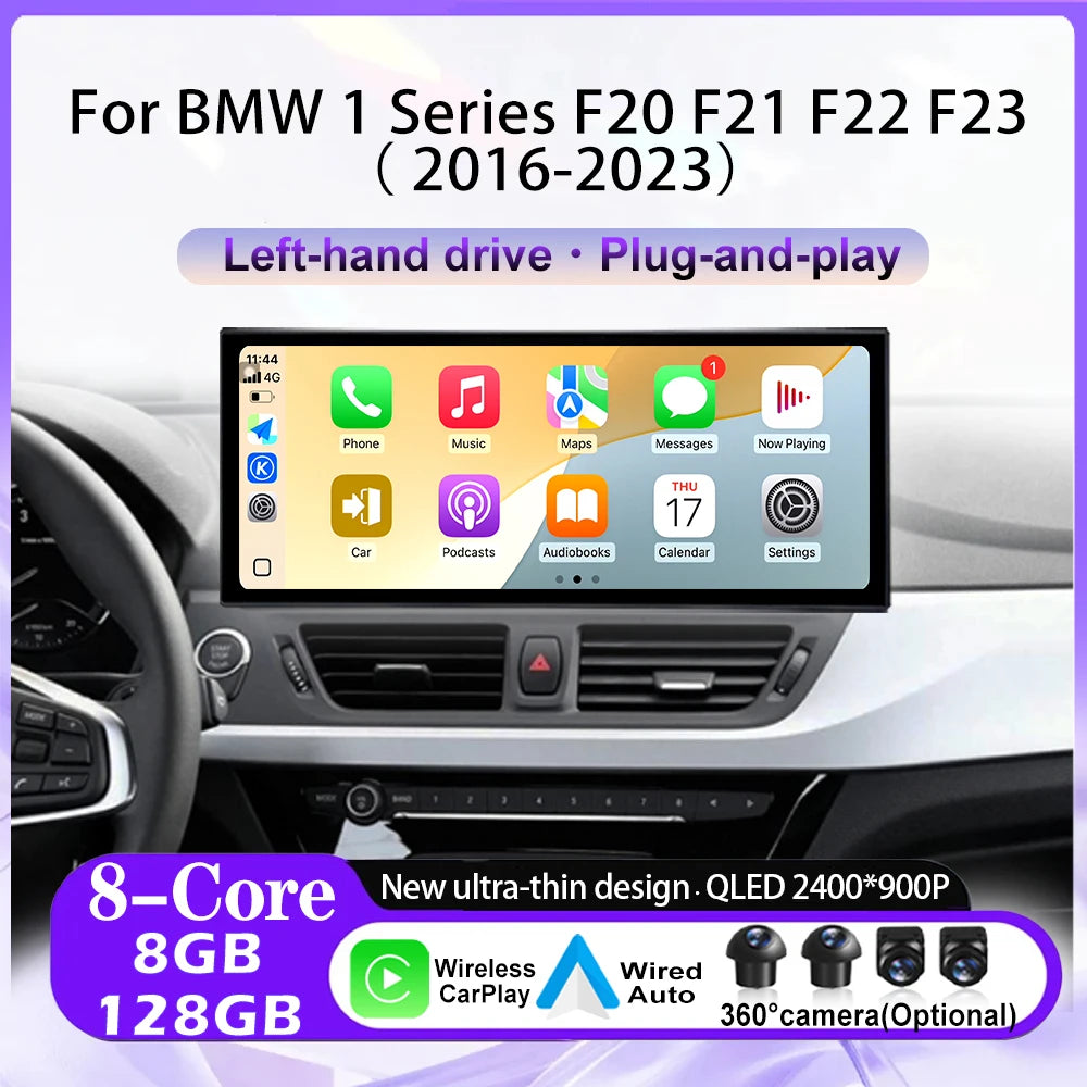 Car Radio Android 16 For BMW 1 Series F20 F21 F22 F23 2016-2023 NBT EVO System GPS Navi 4G