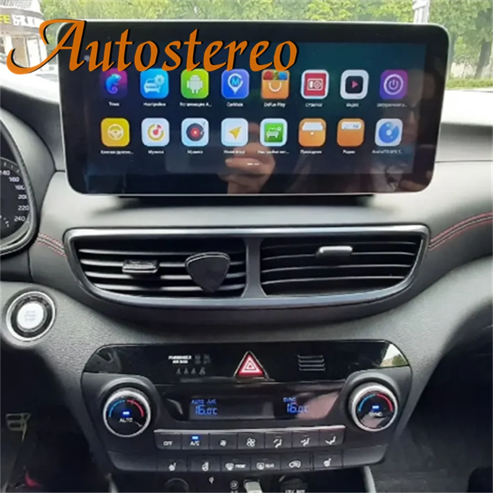 CarPlay Android 14 For Hyundai IX35 Tucson 2009-2015 Car GPS Navigation Touch Screen Multi
