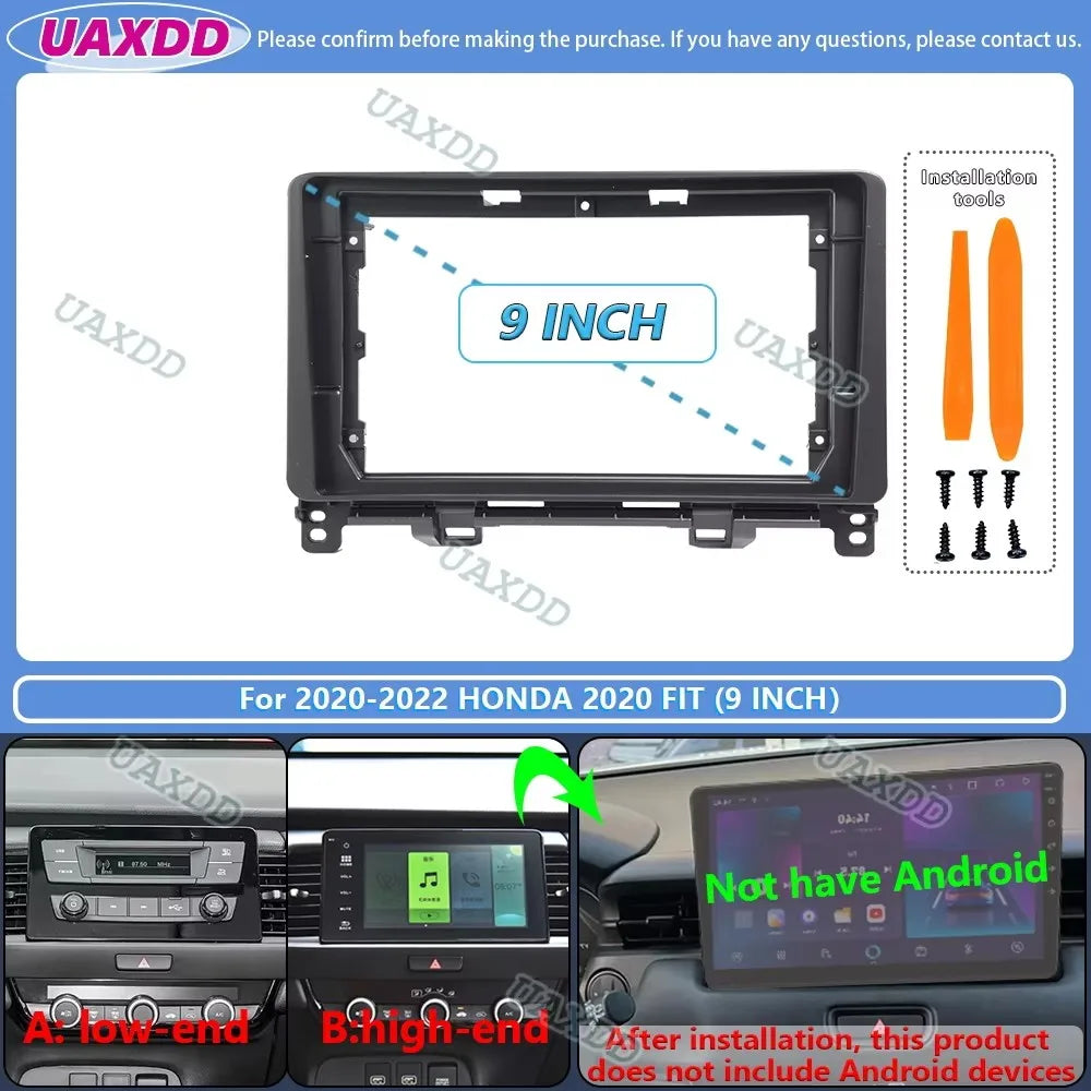 For 2020-2022 Honda Fit 9inch 10.1inch car radio android stereo frame panel fascia dashboa