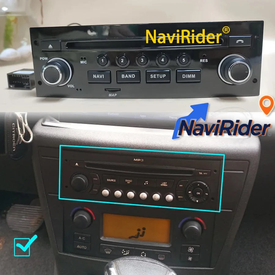 OEM Style Car Panel To Control Android Screen For PEUGEOT 207 207CC 2006-2015 For Citroen