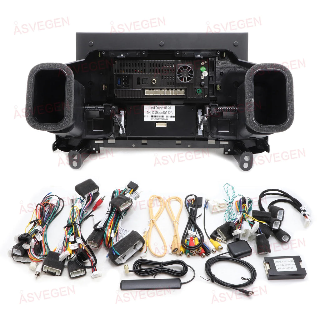12.3" Android 16 Car Radio For Toyota Land Cruiser LC200 2007-2020 Wireless CarPlay GPS Na