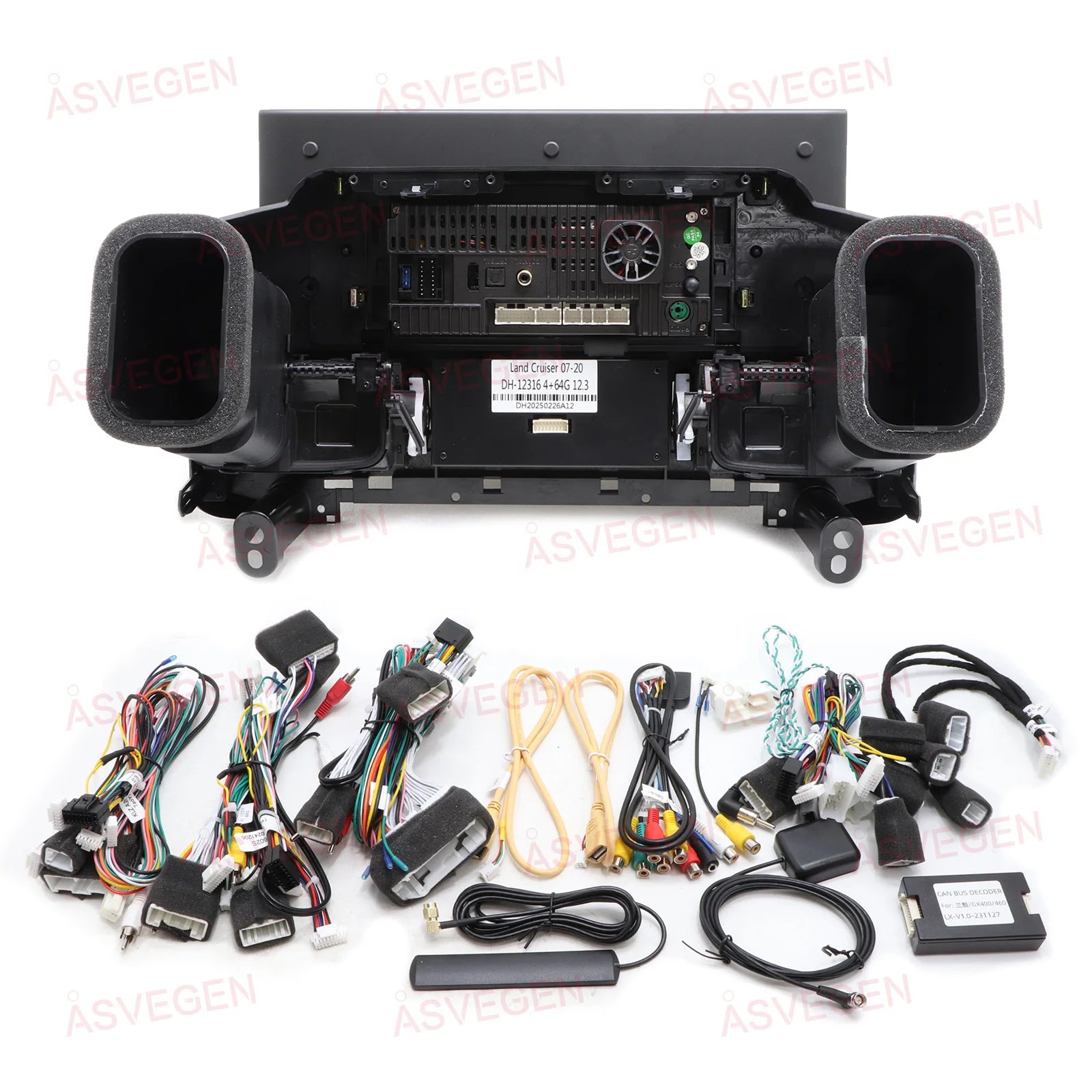 12.3" Android 16 Car Radio For Toyota Land Cruiser LC200 2007-2020 Wireless CarPlay GPS Na