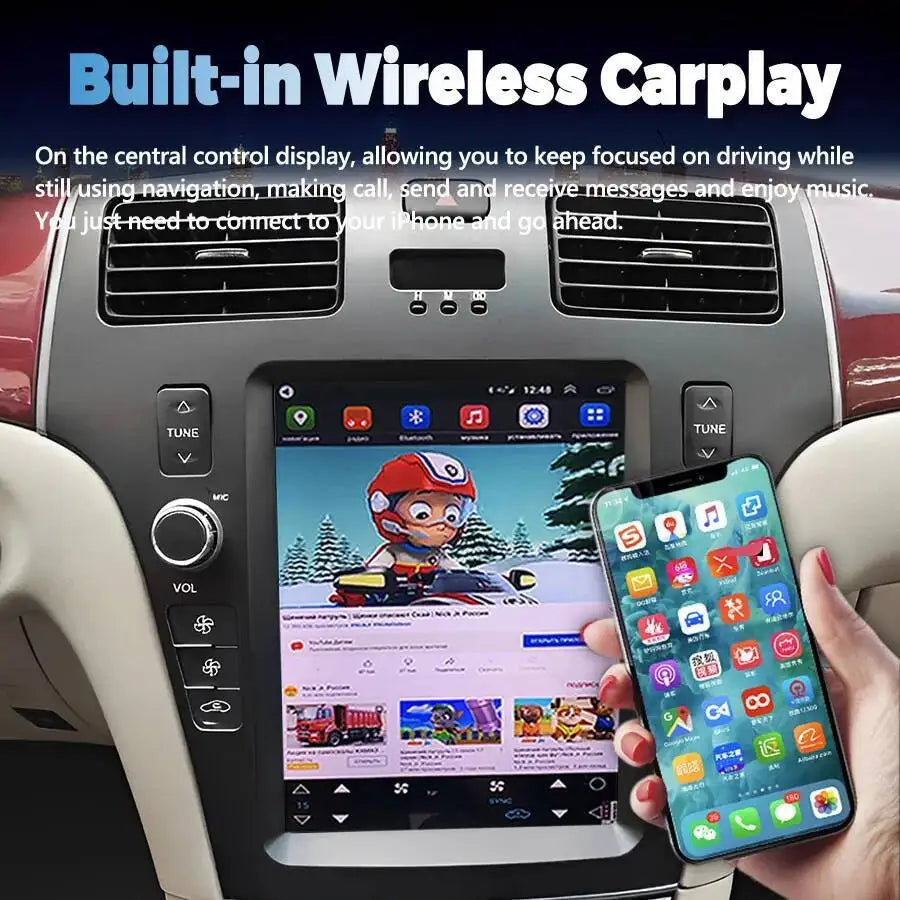 Android13 Vertical Screen Car Radio For Lexus ES300 ES ES330 XV30 2001-2006 Stereo GPS Car | AUTOKITSHOP