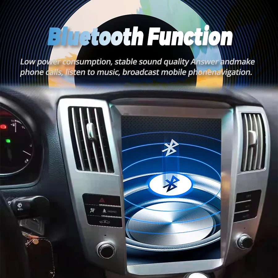 12.1inch Screen Android Car Radio For Lexus RX300 RX330 RX350 RX400 For Toyota Harrier GPS