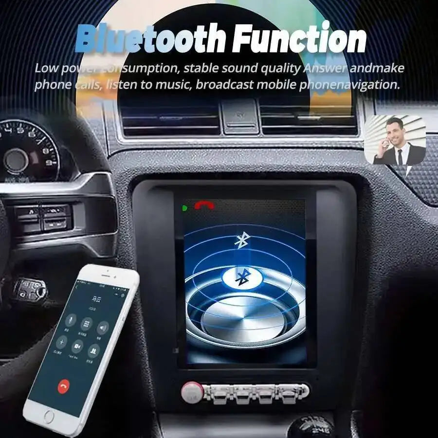 4G Carplay Android 14 Touch Screen For Ford Mustang 2011-2014 Navi GPS 9.7inch Car Multime