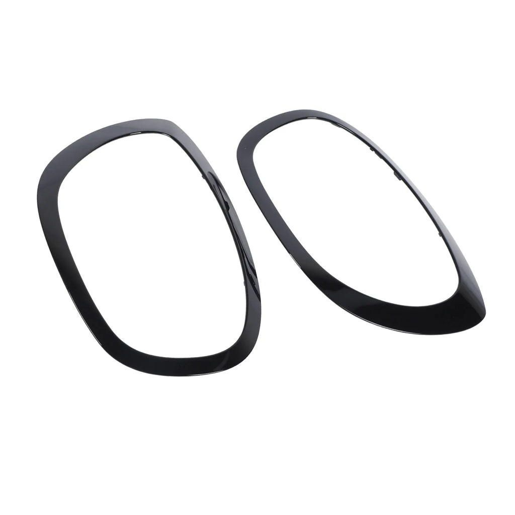 1 Pair Car Headlight Trim Ring 51138739351 Black Headlight Trim Ring Bezel Replacement for Coope - Automotive LED Light