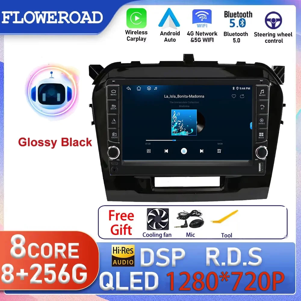 Android 15 For Suzuki Vitara 2015 2016 2017 2018 2019 Car Radio Multimedia Player Navigati | AUTOKITSHOP