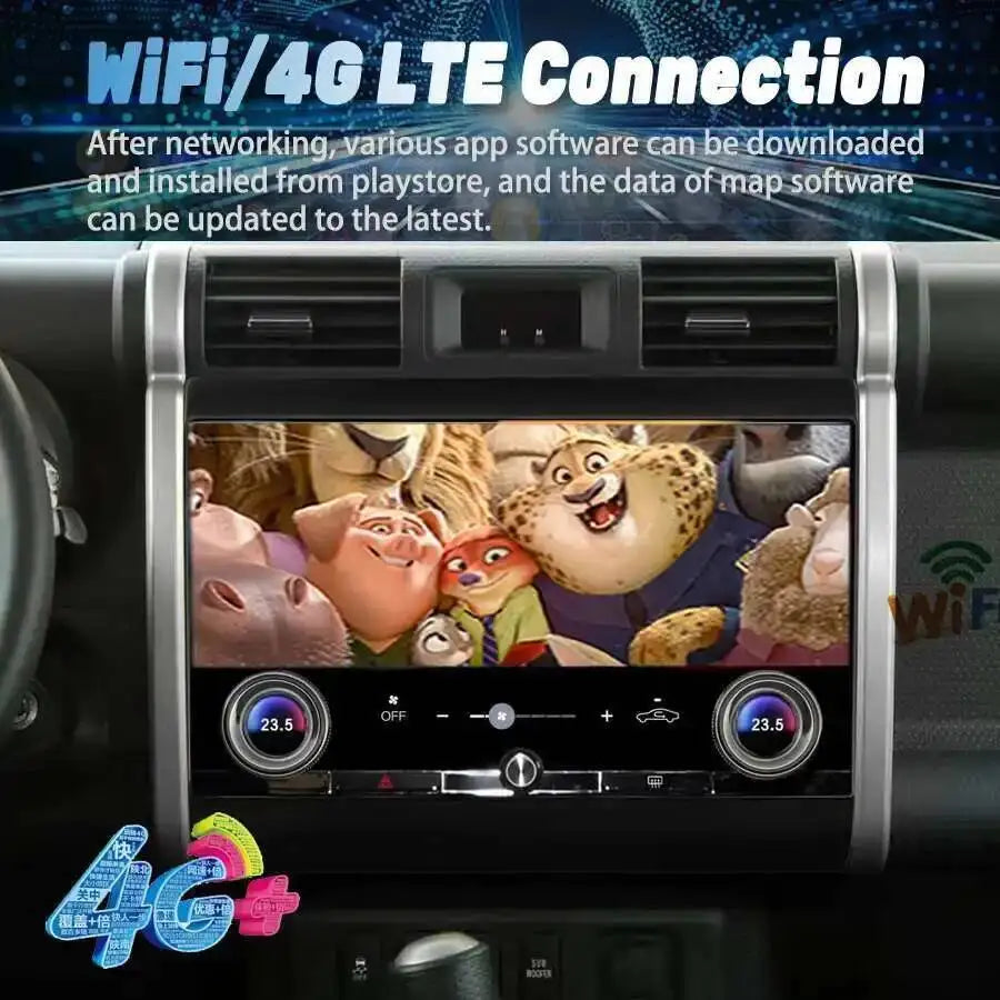 Car Multimedia Player Navigation For Toyota FJ Cruiser 2007-2023 Stereo Autoradio DSP GPS