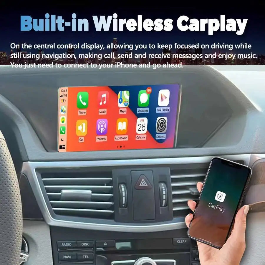 8.8inch Android Screen For Mercedes Benz E Class W207 W212 CarPlay Multimedia Video Player