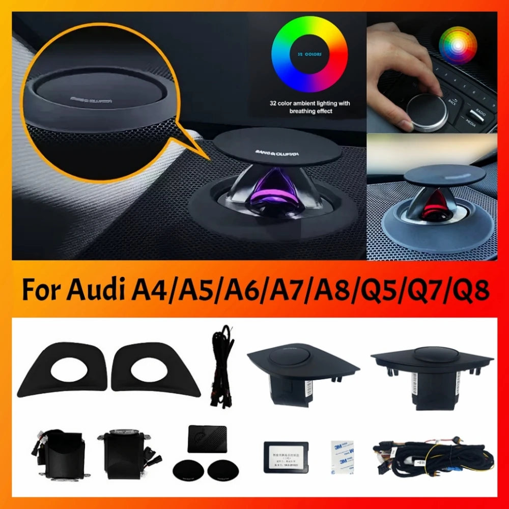 RGB Tweeter Speaker for Audi A7 C8 A5 - RGB LED Ambient Speaker Car Interior Light | AUTOKITSHOP