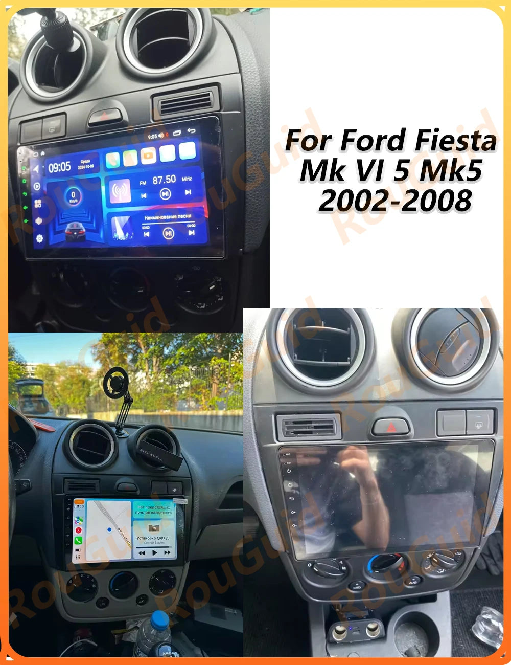 Android 16 Auto Car Radio For Ford Fiesta Mk VI 5 Mk5 2002- 2004 2005 2006 2007 2008 Navig | AUTOKITSHOP