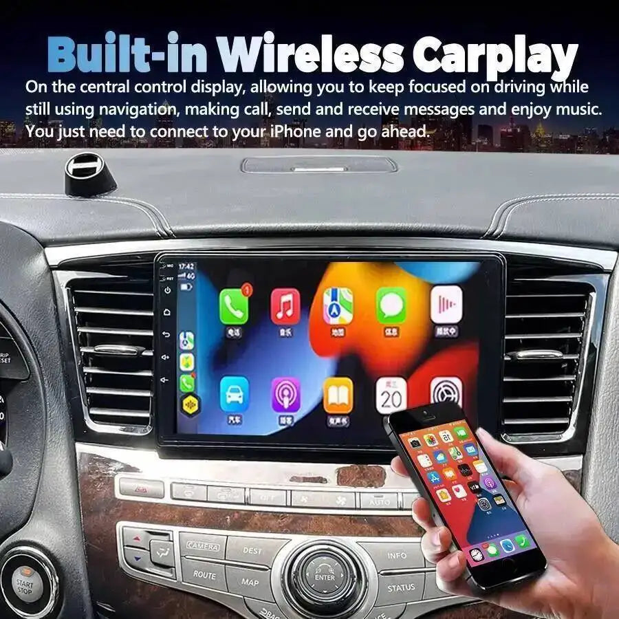For Infiniti QX60 JX35 2011-2019 Auto CarPlay 9inch Android15 Car Radio Screen GPS Navi St | AUTOKITSHOP