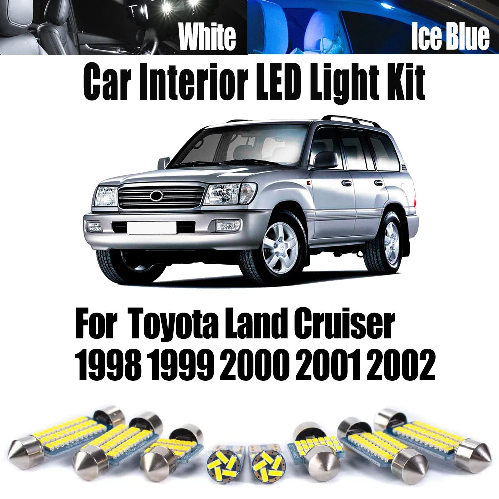 13-Piece LED Interior Light Kit for Toyota Land Cruiser - Canbus Error-Free Bulbs | AUTOKITSHOP