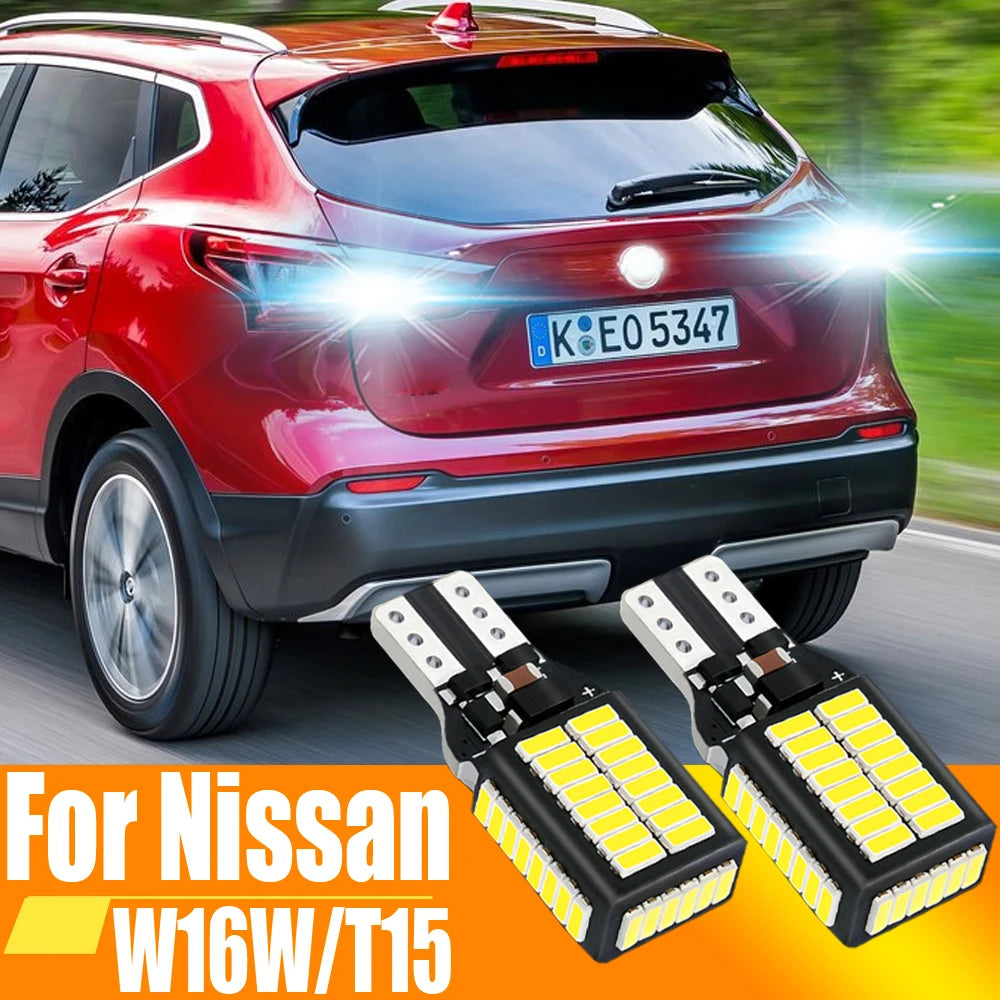 W16W T15 921 912 LED Canbus Reverse Light Bulb Car Back Up Lamp For Nissan Qashqai J11 X T