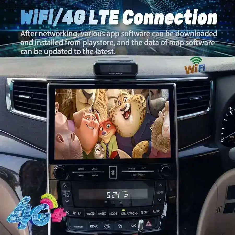 NaviRider 11.5 Inch CarPlay Screen For Toyota VELLFIRE Alphard A20 2008-2014 Multimedia Vi | AUTOKITSHOP