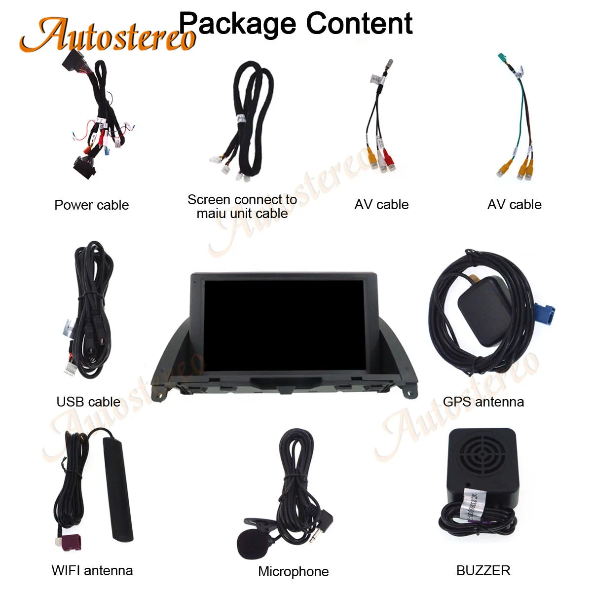 8 Inch Android 13 For Mercedes Benz C Class W204 2007-2010 Car GPS Navigation Multimedia P