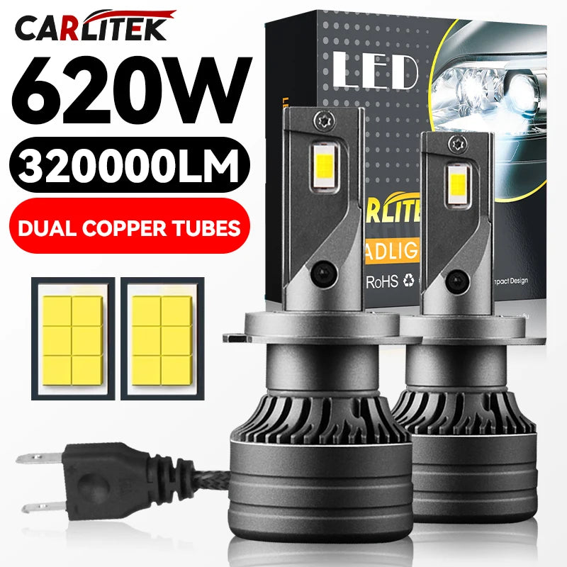 H4 H7 LED Car Headlight Bulb CANBUS 320000LM 620W CSP 7535 H1 H8 H9 H11 9005 HB3 9006 HB4