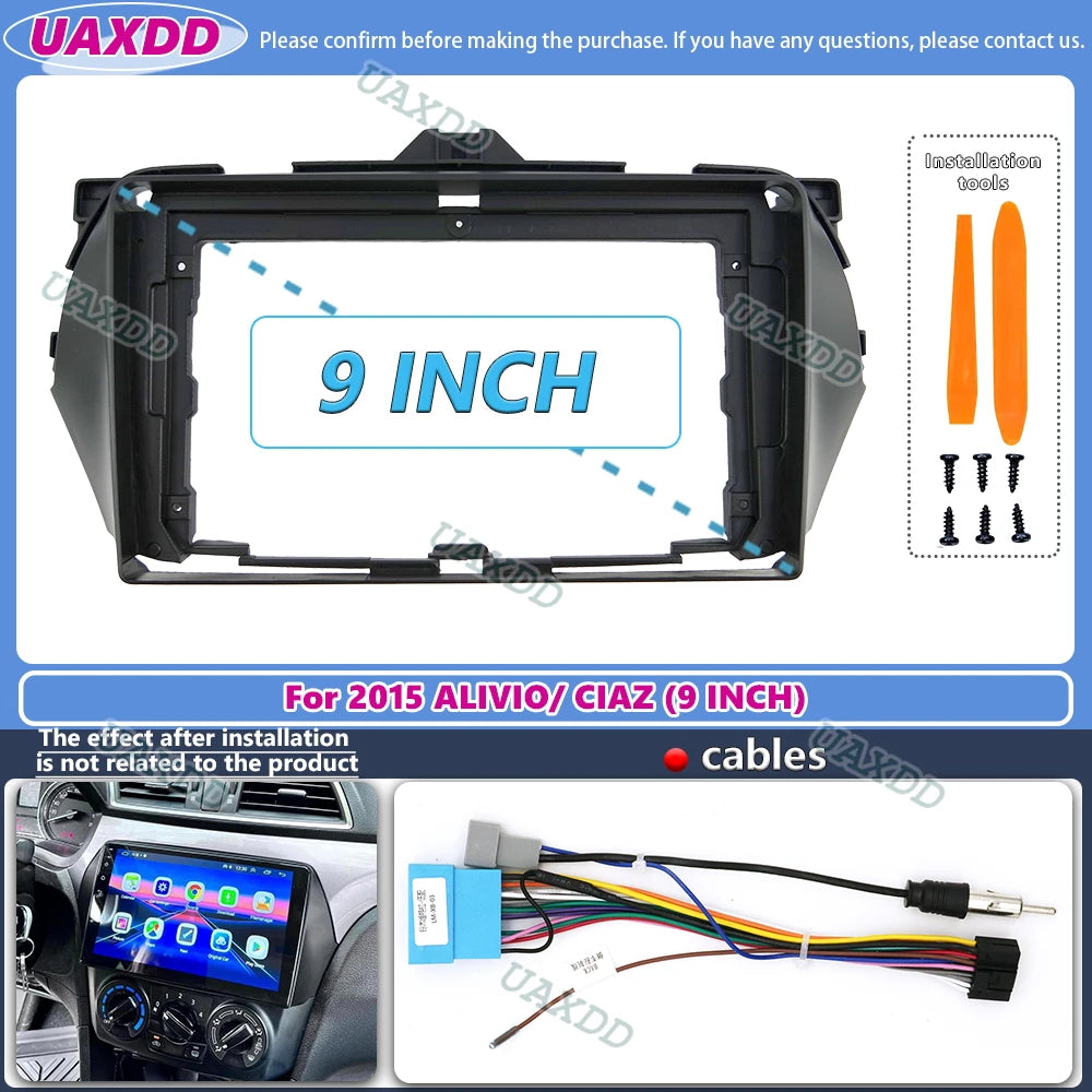 For 2015 Suzuki alivio ciaz 9inch Car cd radio android stereo frame panel fascia audio pla
