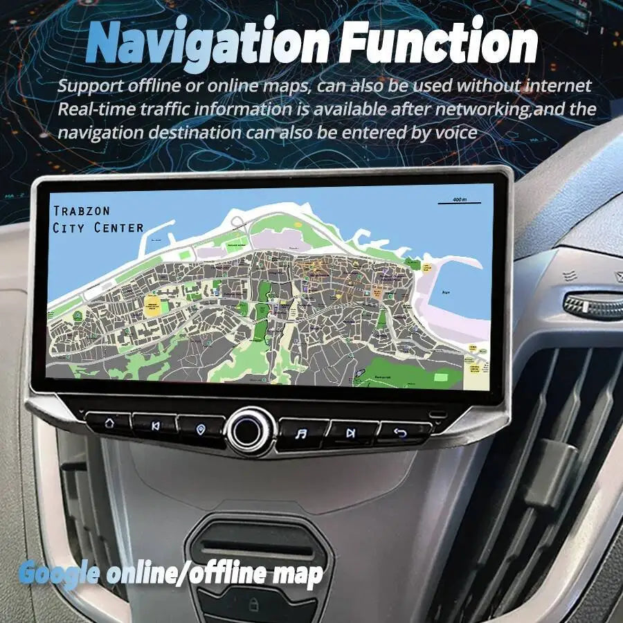 2 Din Multimedia Player Screen Head Unit Navigation For Ford Transit Tourneo Custom 2013-2