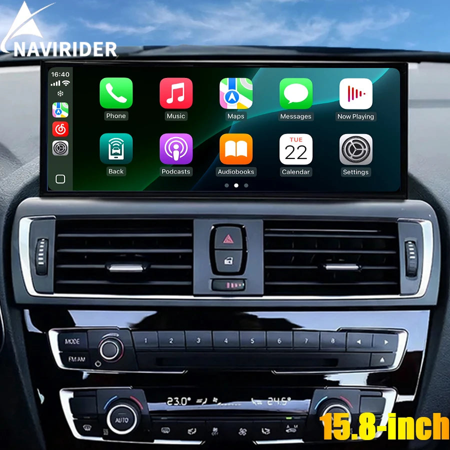 15.8" Multimedia Video Player Wireless Carplay For BMW 2 Series F22 F23 F45 F46 2013-2017