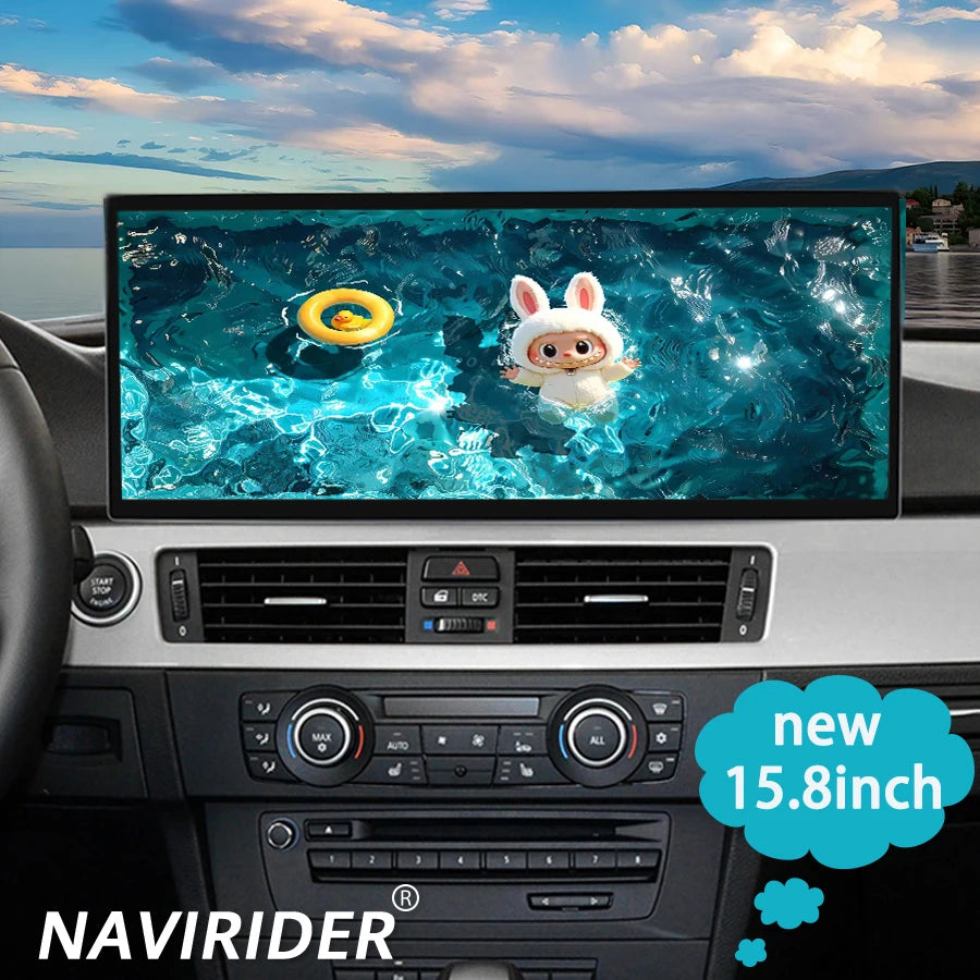 Android 15 DSP AHD Video Player 15.8Inch Navi Stereo GPS Screen For BMW 1 3 5 7 Series X1
