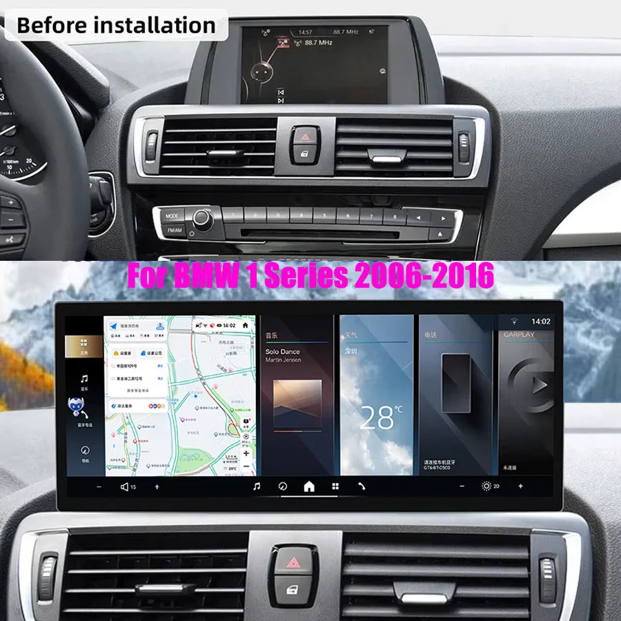 256G Android15 Screen For BMW 1 Series CCC 2006-2010 NBT 2013-2016 Car Radio Carplay GPS N | AUTOKITSHOP