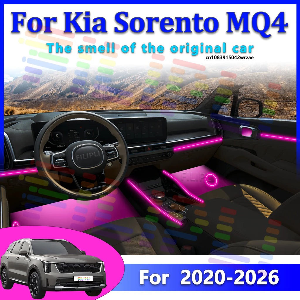 64 RGB - Neon Strip - for Kia MQ4 - App Control - Car Interior Lighting | AUTOKITSHOP