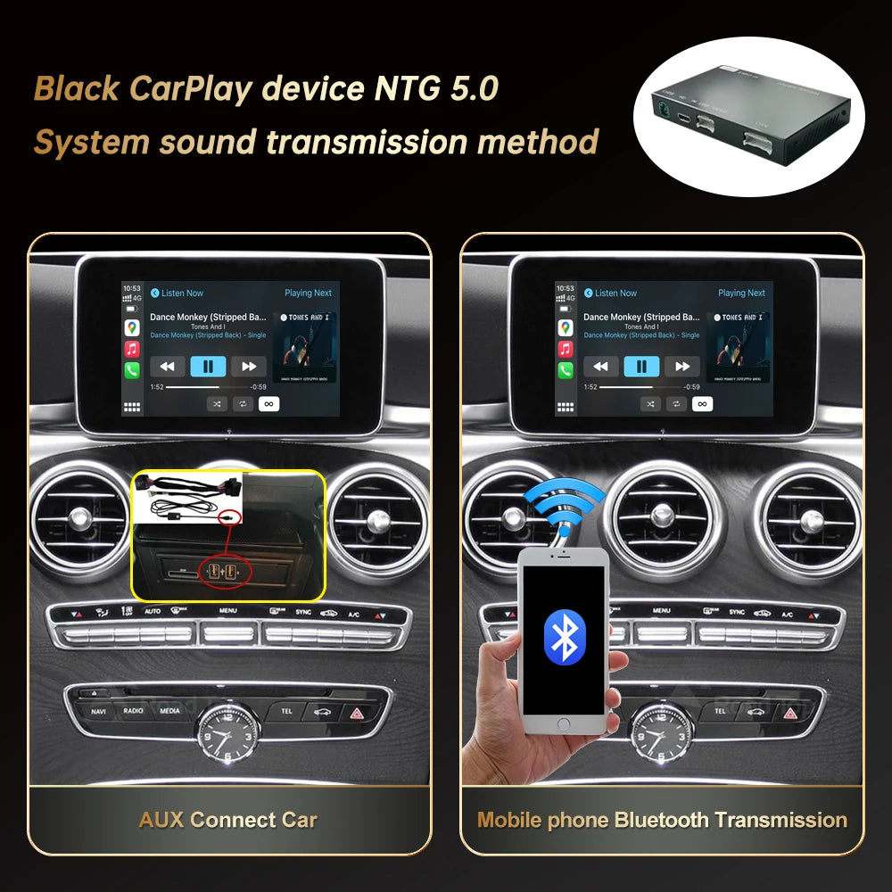 Wireless CarPlay for Mercedes Benz GLC W205 2015-2018 with Android Auto Mirror Link AirPla